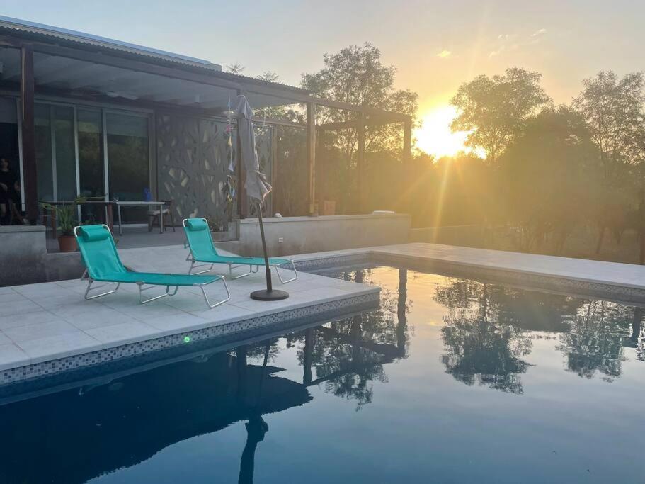 Casa Con Piscina Y Mirador Privado En San Marcos Sierras Villa Exterior foto