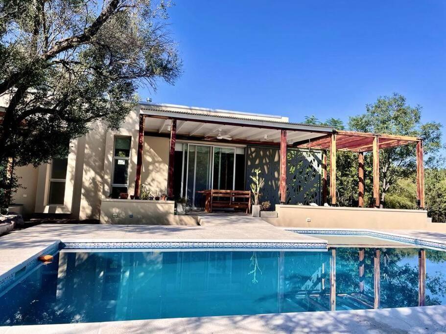 Casa Con Piscina Y Mirador Privado En San Marcos Sierras Villa Exterior foto
